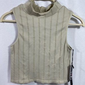 Turtleneck fringe tank
